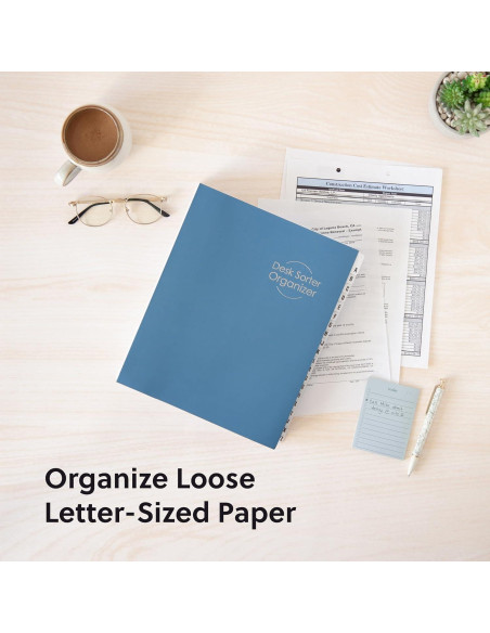 Organizador de Escritorio Expandible Smead A-Z 20 Divisores Azul