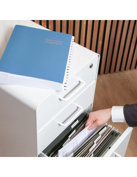 Organizador de Escritorio Expandible Smead A-Z 20 Divisores Azul