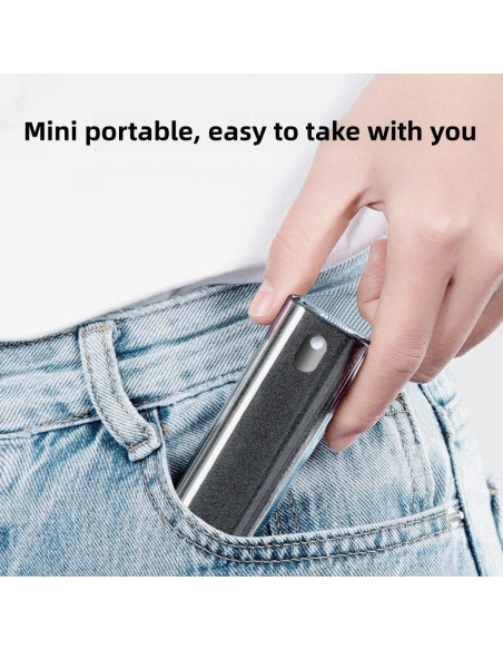 Rociador de limpieza de pantalla DAMENG 2-en-1 con paño microfibra