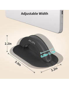 Soporte Vertical para Laptop JARLINK Ajustable Aluminio Negro 2