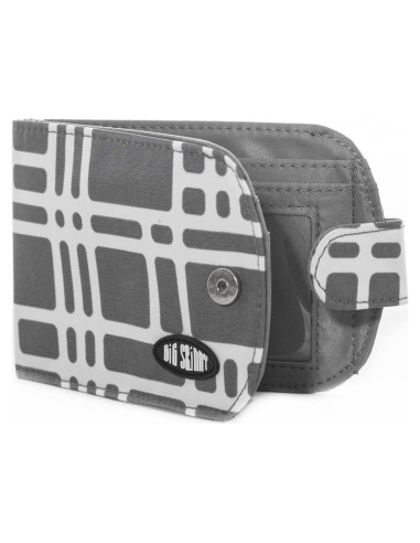 Billetera Bi-Fold Big Skinny Taxicat para Mujeres Gris