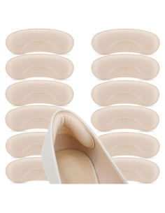 6 Pares Almohadillas Talones Antideslizantes Comfowner Albaricoque