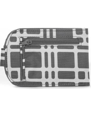 Billetera Bi-Fold Big Skinny Taxicat para Mujeres Gris