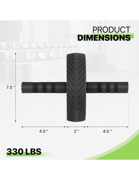 Rueda de Abdominales Genérico Antideslizante 150 kg Negro