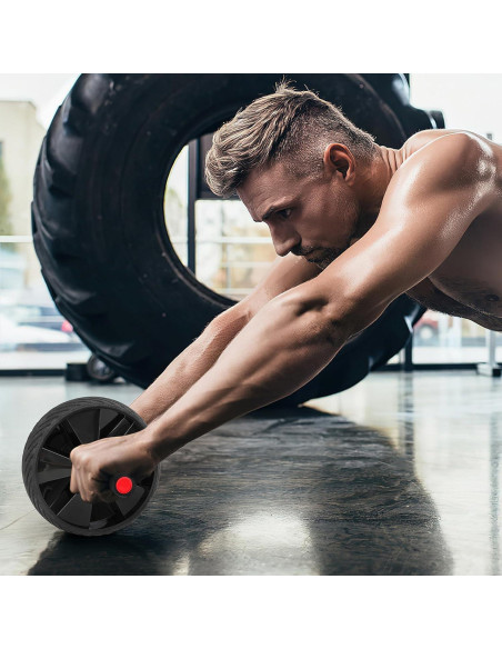 Rueda de Abdominales Genérico Antideslizante 150 kg Negro