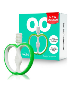 Cepillo de Dientes para Bebés LoveNoobs Verde 4-12 Meses