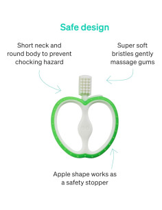 Cepillo de Dientes para Bebés LoveNoobs Verde 4-12 Meses 2