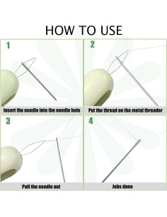 Enhebrador de Agujas y Desgarrador YEQIN 2 en 1 Marrón 2