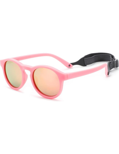 Gafas de sol redondas LIU-WEN polarizadas UV400 para bebés 0-24 meses