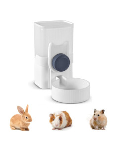 Botella de Agua para Conejos GLYVIAN 975ml Colgante Gris