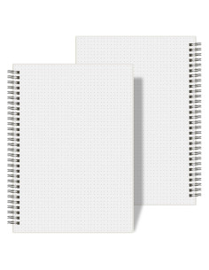 Cuaderno Espiral B5 AHGXG con Puntos - Paquete de 2, 320 Páginas
