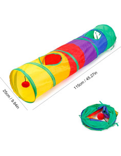 Kit de Juguetes para Gatos ISMARTEN 32 Piezas con Túnel 2