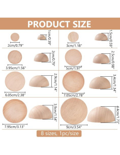 Juego de Herramientas de Cerámica BENECREAT 8 Piezas 20-90mm 2