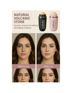 Rodillo Facial Reutilizable AniRoller - Piedra Volcánica Rosa 2