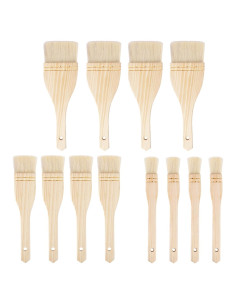 Juego de Pinceles Hake KUKLIPJIM - 12 Pinceles 2.5cm a 7.6cm