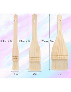 Juego de Pinceles Hake KUKLIPJIM - 12 Pinceles 2.5cm a 7.6cm 2