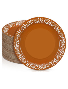 Platos Desechables Mexicanos Yungyan 100 Pcs 23 cm Floral