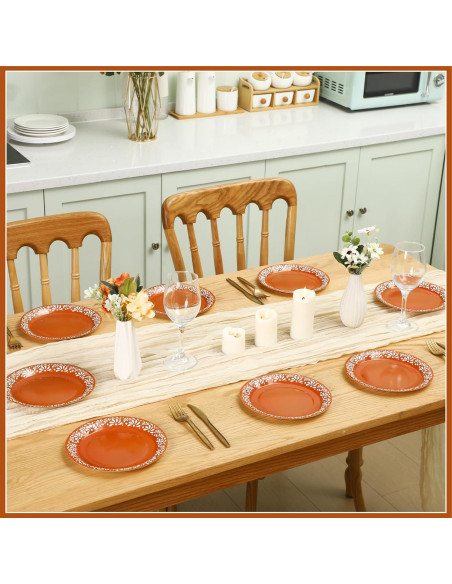 Platos Desechables Mexicanos Yungyan 100 Pcs 23 cm Floral