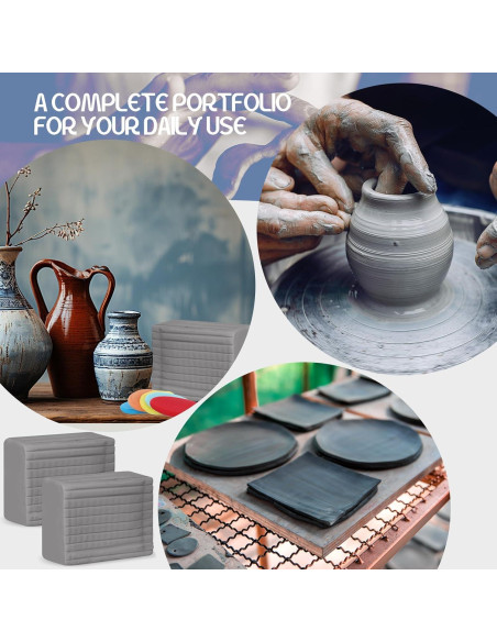 Kit de Arcilla de Modelado Feifeiya 900g Gris con Herramientas
