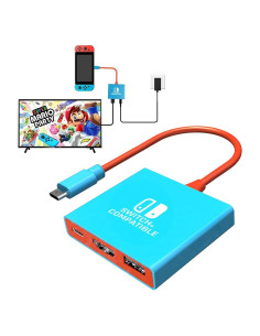 Dock para Nintendo Switch YUNDA 4K/60Hz HDMI USB 3.0