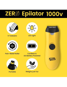 Epilador Mini 1000V Gorilla con Rodillo Alivio Dolor - Negro 2