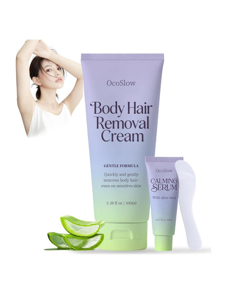 Crema Depiladora Corporal OcoSlow 156g para Piel Sensible
