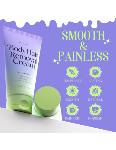 Crema Depiladora Corporal OcoSlow 156g para Piel Sensible