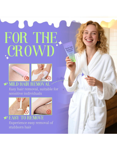Crema Depiladora Corporal OcoSlow 156g para Piel Sensible