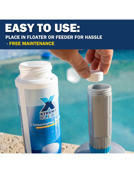 Pastillas de Cloro XtremepowerUS 0.68kg 1" para Piscinas y Spa