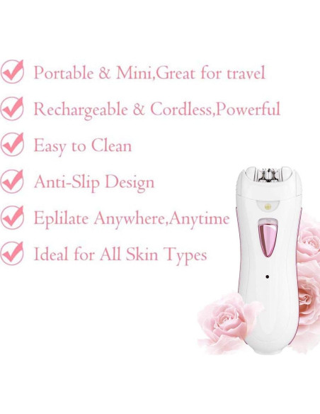 Epilador Inalámbrico Recargable Fairycity para Mujeres
