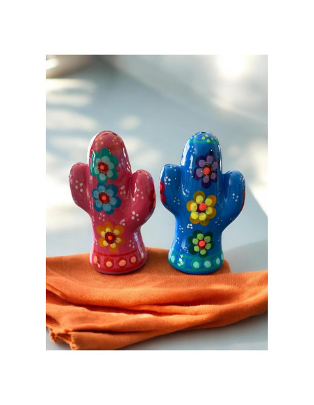 Salero y Pimentero de Cerámica Guerrero Hecho a Mano