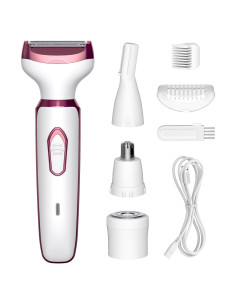 Afeitadora eléctrica 4 en 1 SEABIRD para mujeres, blanca