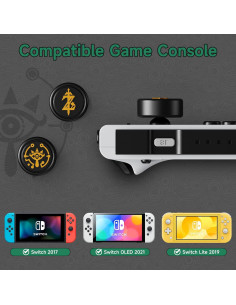 Tapas de Agarre para Pulgar JINGDU Joy Con Zelda 4PCS 2