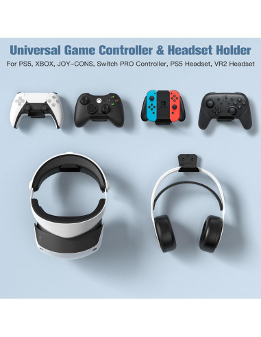 Soporte de Pared KUNSLUCK para Controladores y Auriculares