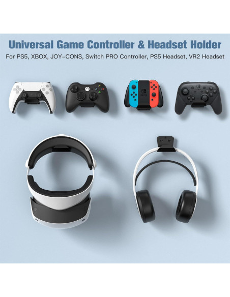 Soporte de Pared KUNSLUCK para Controladores y Auriculares