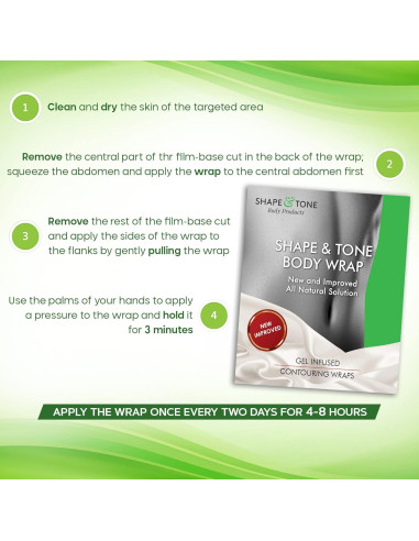 Envoltura Corporal Hidratante Contorneadora Medactiveusa - 10 Unidades