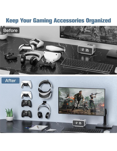 Soporte de Pared KUNSLUCK para Controladores y Auriculares