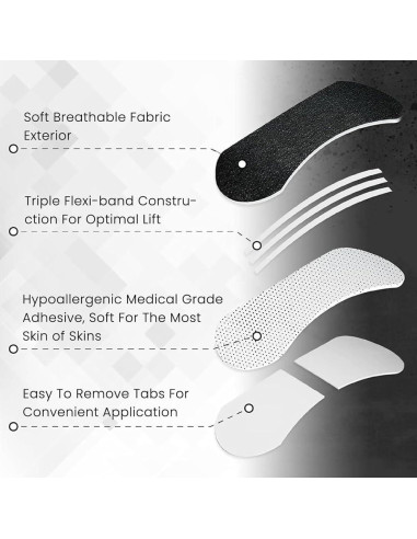 Tiras Nasales BOKANG para Ronquidos - 50 Unidades, Hipoalergénicas