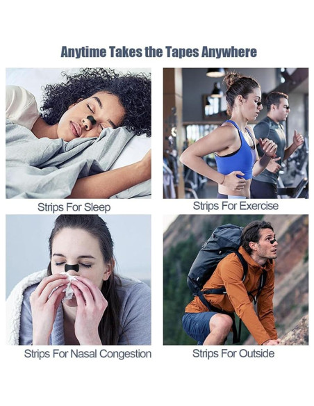 Tiras Nasales BOKANG para Ronquidos - 50 Unidades, Hipoalergénicas Tiras Nasales BOKANG para Ronquidos - 50 Unidades, Hipoalergénicas