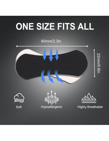 Tiras Nasales AROIC 90 Pcs Negras Antironquidos Universal