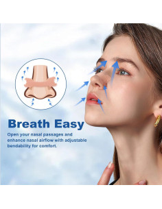 Tiras Nasales Antironquidos SEACALL - 30 Unidades, Alivio Congestión 2