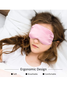 12 Máscaras de Ojos de Seda BBTO Ajustables para Dormir 2