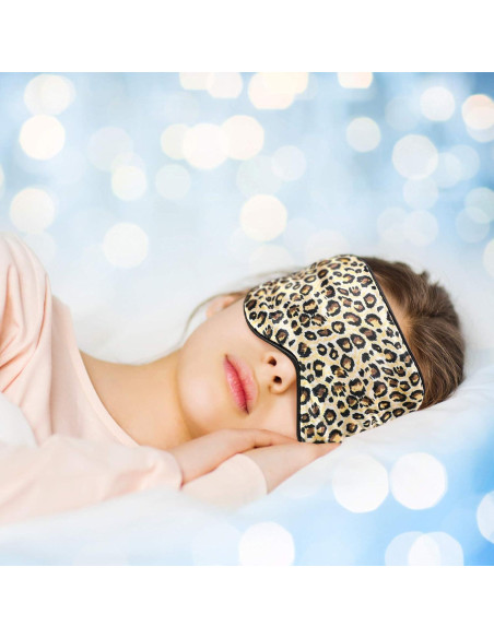 2 Máscaras de Sueño de Seda Geyoga con Correa Ajustable