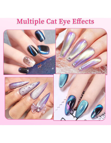 Imán de Uñas Multifuncional BQAN Rosa 6 en 1 para Esmalte de Gel