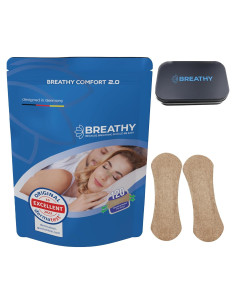 120 Tiras nasales anti ronquidos Breathy - Mejor respiración