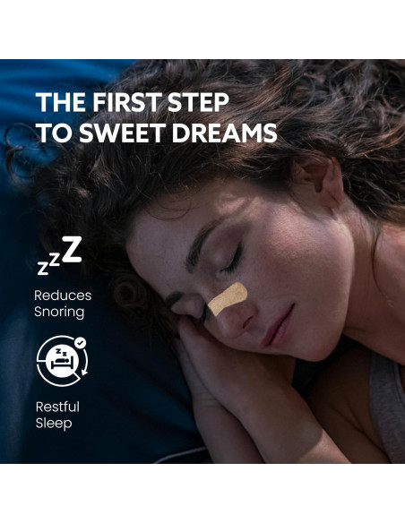 120 Tiras nasales anti ronquidos Breathy - Mejor respiración