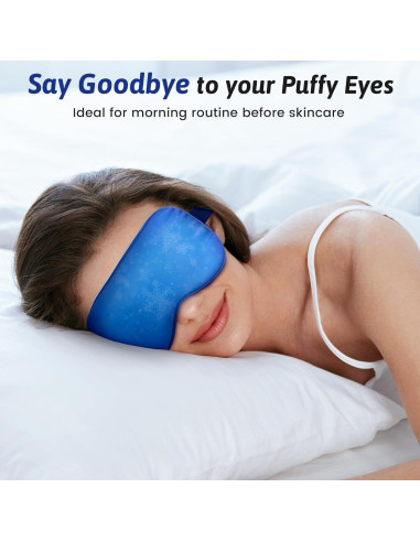 2PCS Máscara Fría para Ojos FACEMOON - Alivio de Ojeras y Migrañas