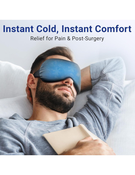 2PCS Máscara Fría para Ojos FACEMOON - Alivio de Ojeras y Migrañas