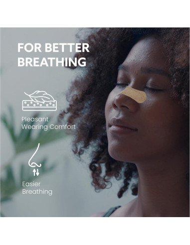 120 Tiras nasales anti ronquidos Breathy - Mejor respiración