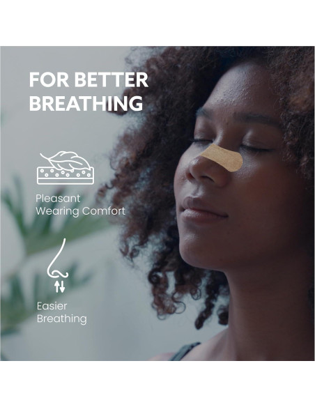 120 Tiras nasales anti ronquidos Breathy - Mejor respiración